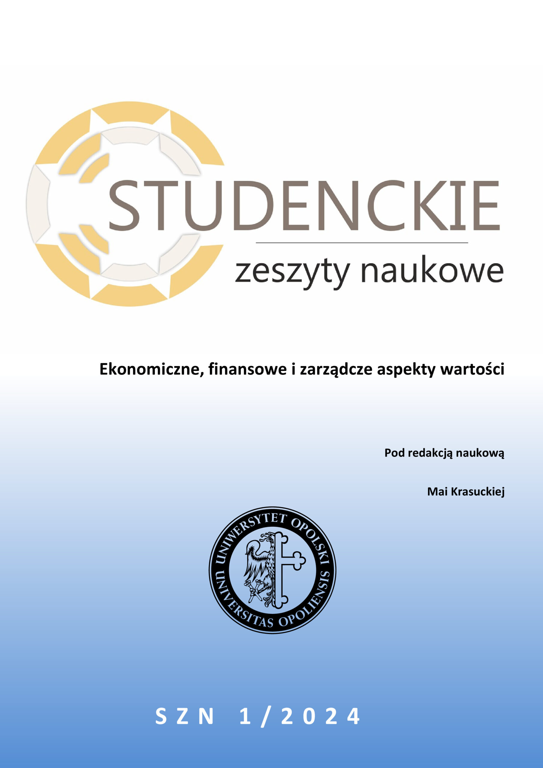 Studenckie Zeszyty Naukowe nr 2 - 2019